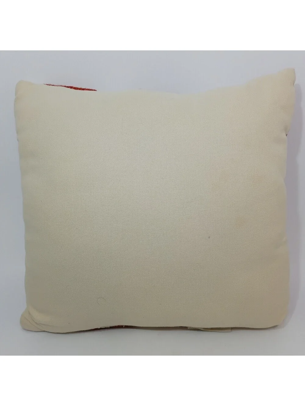 Pottery Barn Embroidered Red Bird Decorative Throw Pillow 12 X 12